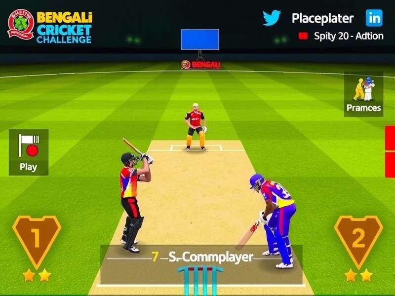 Bengali Cricket Challenge Gameplay Screenshot